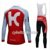Cykeltrøje Langærmet + Bib Cykelbukser 2018 Team Katusha Alpecin N001